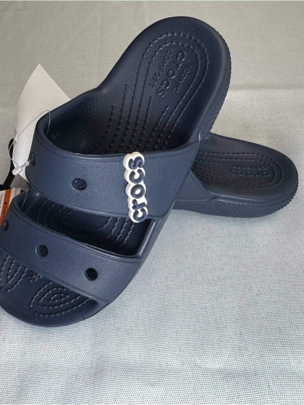 Crocs New  Navy Blue Classic Slide Sandal Kids' size 2 youth or Women's 4